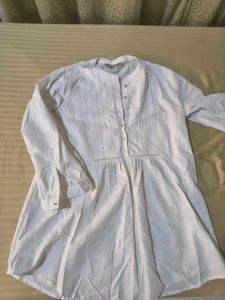 Elegant White Cotton Kurta