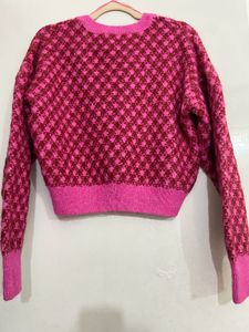 Zara Tweed-Style Knit Cardigan