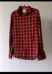 Flying Machine Red Plaid Flannel Shirt