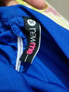 Chic Blue Ruched Dress