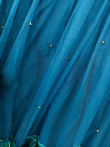🦚 Ocean Blue 3D Floral Lehenga Choli Set ✨