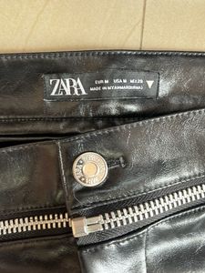 Black Faux Leather Pants
