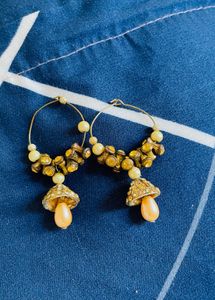 Vintage Inspired Mushroom Earrings