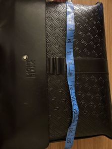 Montblanc Black Leather laptop bag