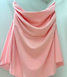 Pretty Pink Draped Aline Skirt