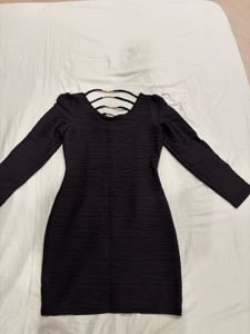 elegant black bodycon dress