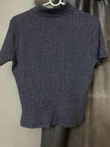 Ribbed Grey T-Shirt
