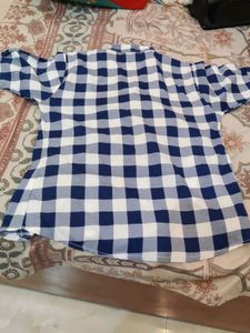 Classic Blue &amp; White Checkered Shirt