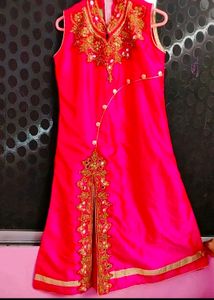 Long Gown With Heavy Embroidery For Kids Girls