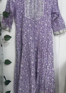Beautiful Purple Embroidered Kurta