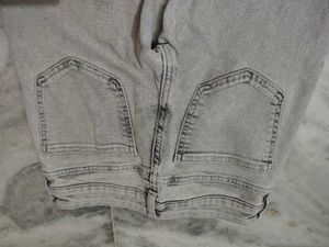 H&amp;M Light Grey Flare Jeans