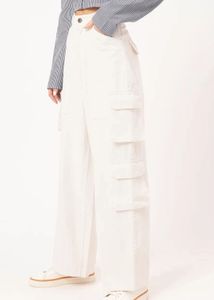 White Cargo Pants