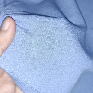 Women Stunning Blue Solid Top