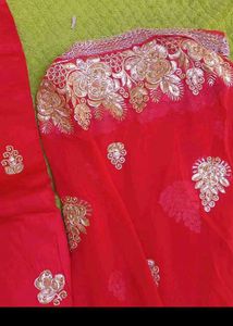 Red Embroidered Lehenga Choli Set