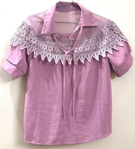 New Stylish Lace Trimmed Top