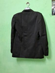 Black Double-Breasted Blazer