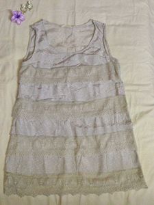 Tiered Ruffle Lace Top