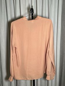 NEW Chic Peach Bow Blouse