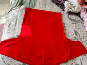 Red T-Shirt with Flower Design