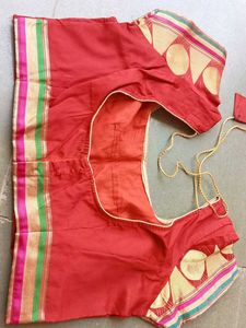 Red Silk Blouse