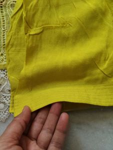Yellow Floral Kurta Set with Dupatta