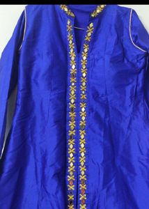 🔥SALE🔥Royal Blue Embellished Anarkali Gown