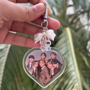 BTS BAG CHARM WITH 2 PHOTOCARDS