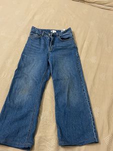 H&M Wide Leg Blue Jeans