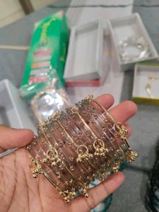 New trending kashmiri and Glass Jelly Bangles