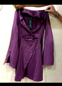 Women's Purple Blazer Dress
