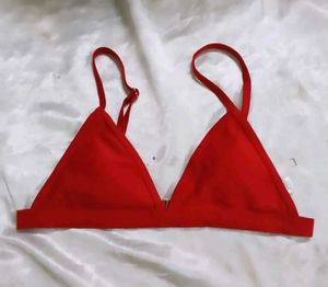 Red  Bikini Bra