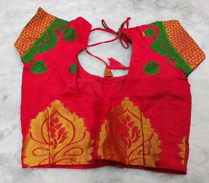 Red Colour  Silk Blouse