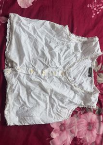 Cozy White Cotton Pajama Set