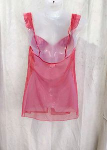 3258. Sheer Pink Babydoll