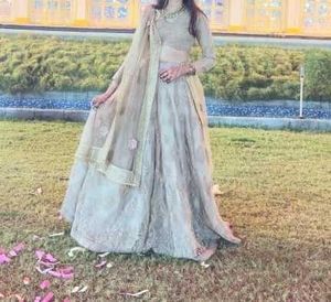 Elegant Beige Lehenga Choli