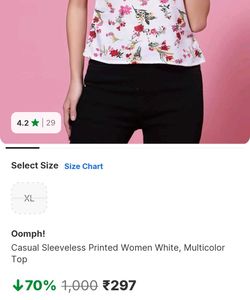 White Floral Print Sleeveless Top