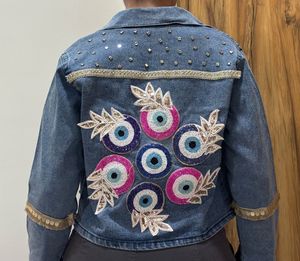 Embellished Denim Jacket for Navratri size Medium