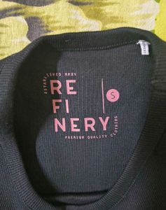 Black Ribbed T-Shirt