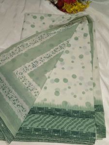 White Saree with blouse