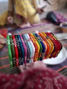 handmade febric bangles.