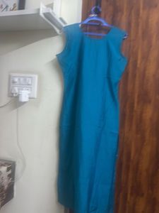 Beautiful Teal Embroidered Kurta set with dupatta