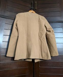 Women Elegant Tan winter Coat