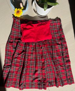 gingham skirt