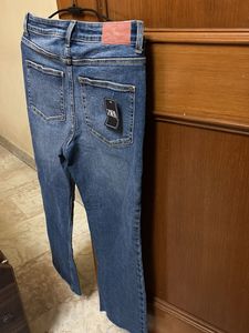 Zara Blue bootcut Denim Jeans