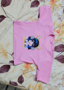 Cute Anime Graphic Crop Top