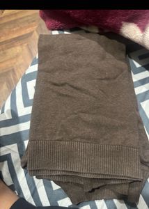 Blackberrys Original Brown Quarter-Zip Knit Sweate