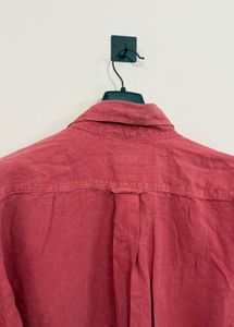 Men's Gant Red Linen Shirt