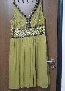 Lemon Green Short Dress