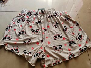Cute Panda Pajama Shorts