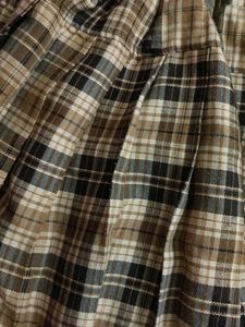 Plaid Pleated Mini Skirt